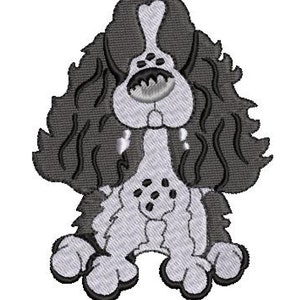 Spaniel Dog Embroidery Design Size(s):   3&quot;x4&quot;, 4&quot;x5, and &quot; 5&quot;x6&quot;