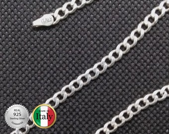 3.5mm Curb/Cuban Link Chain Italy S925