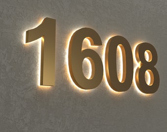 Verlicht huisnummer Heldere huisnummers Verlichte adresborden Waterdicht