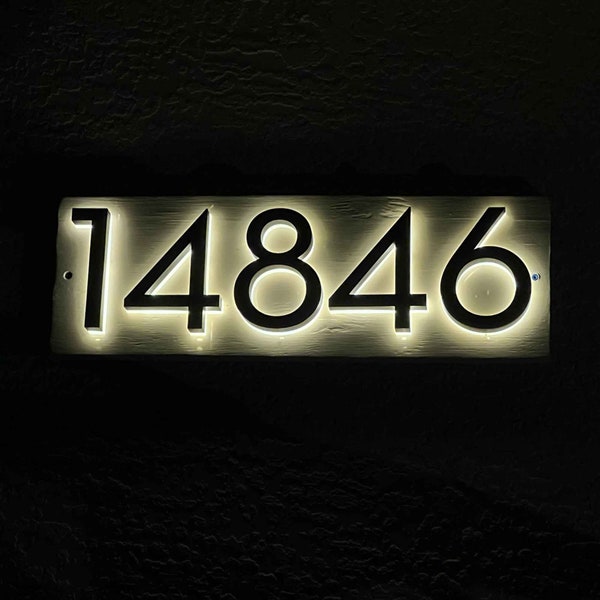 House Numbers Led Address Number Bright Letters Home Sign