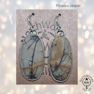 Picasso Jasper Earrings