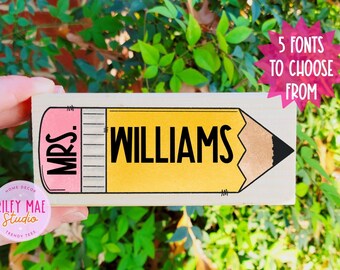 Personalized Teacher Eraser, Teacher Appreciation Gift