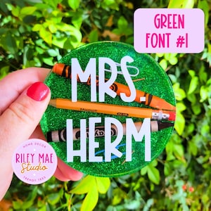 Personalized Teacher Appreciation Resin Coaster Custom Teachers Gift ...