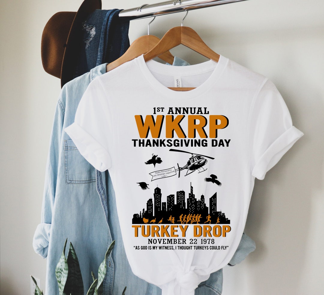 WKRP Thanksgiving Turkey Drop, Cincinnati Ohio Shirt, Retro
