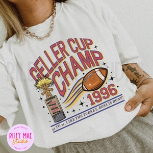 Geller Bowl Friendsgiving Shirt, Ross Rachel Monica Chandler Phoebe Sweatshirt, 42-21 Just like the turkey ross is done