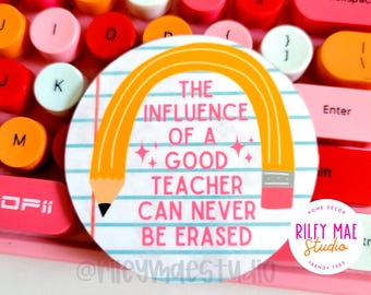 Teacher Appreciation Coaster, Cute Teacher Gift, End of Year Teacher Gift, Classroom Desk Decor, Thank You Teacher Gift, Teacher Magnet Gift