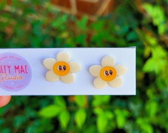 Cute Daisy Floral Earrings, Oopsie Daisy Earrings