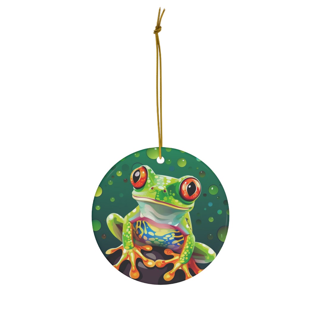 Tree Frog Ceramic Ornament Christmas Ornament Tree Frog Etsy