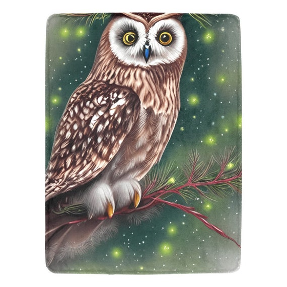 Soft owl blanket sale