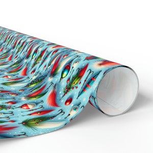 Fishing Lure Christmas Wrapping Paper - Fine-Art Festive Gift Wrap image 10