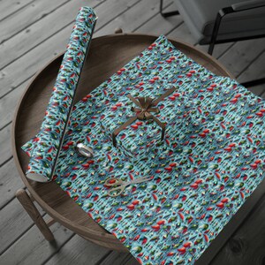 Fishing Lure Christmas Wrapping Paper - Fine-Art Festive Gift Wrap image 8