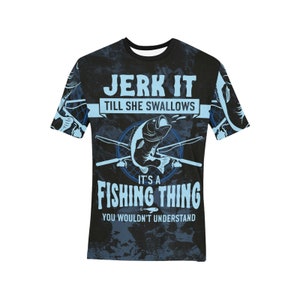 Men&#39;s Funny Fishing Tshirt  Graphic Tee Short Sleeve Gift