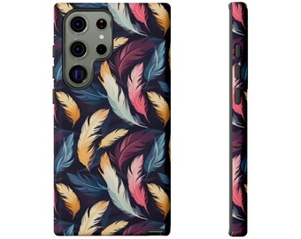 ボヘミアン フェザー Samsung Galaxy 携帯電話ケース