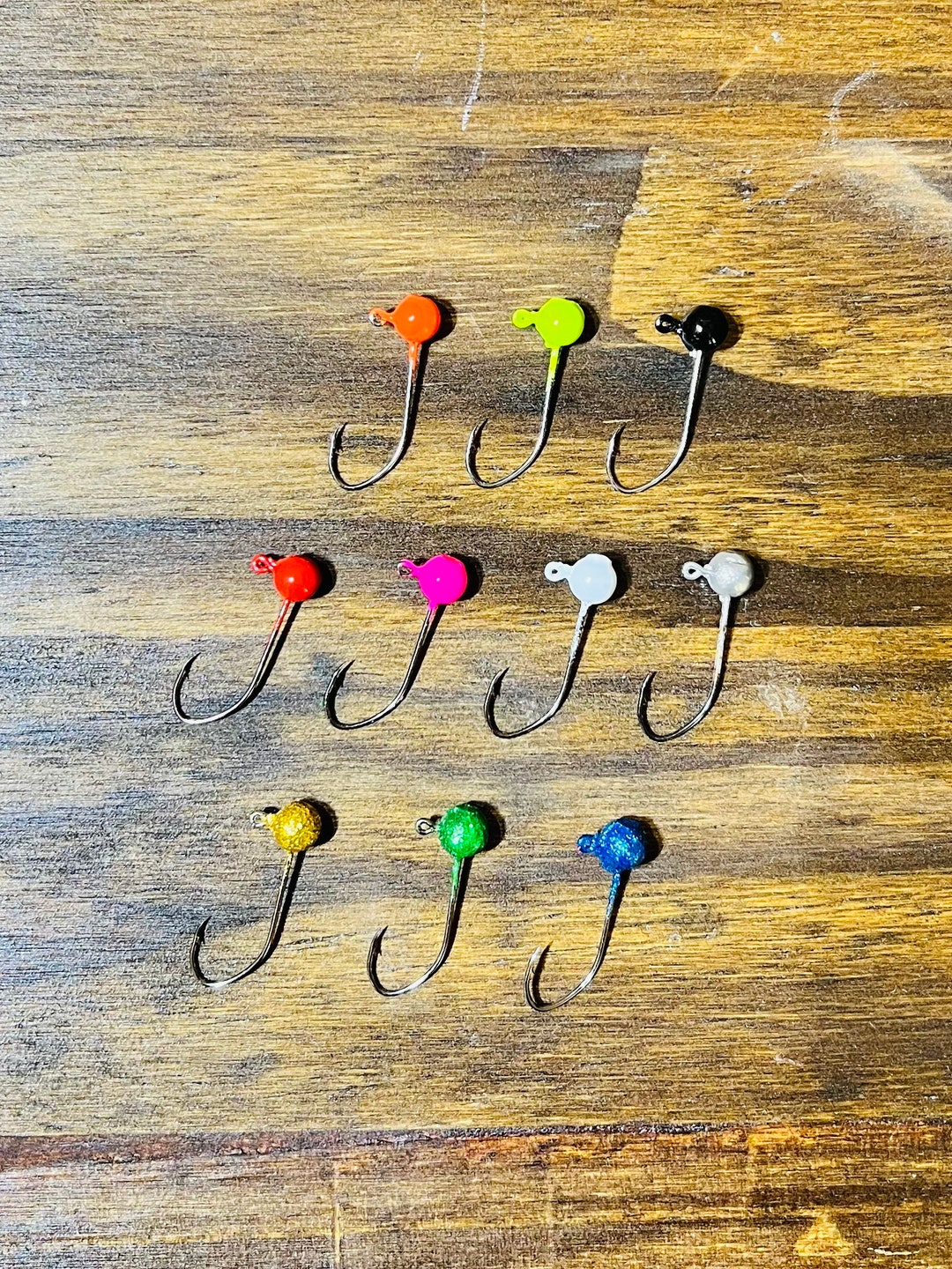 Painted Jig Heads no Collar Etsy