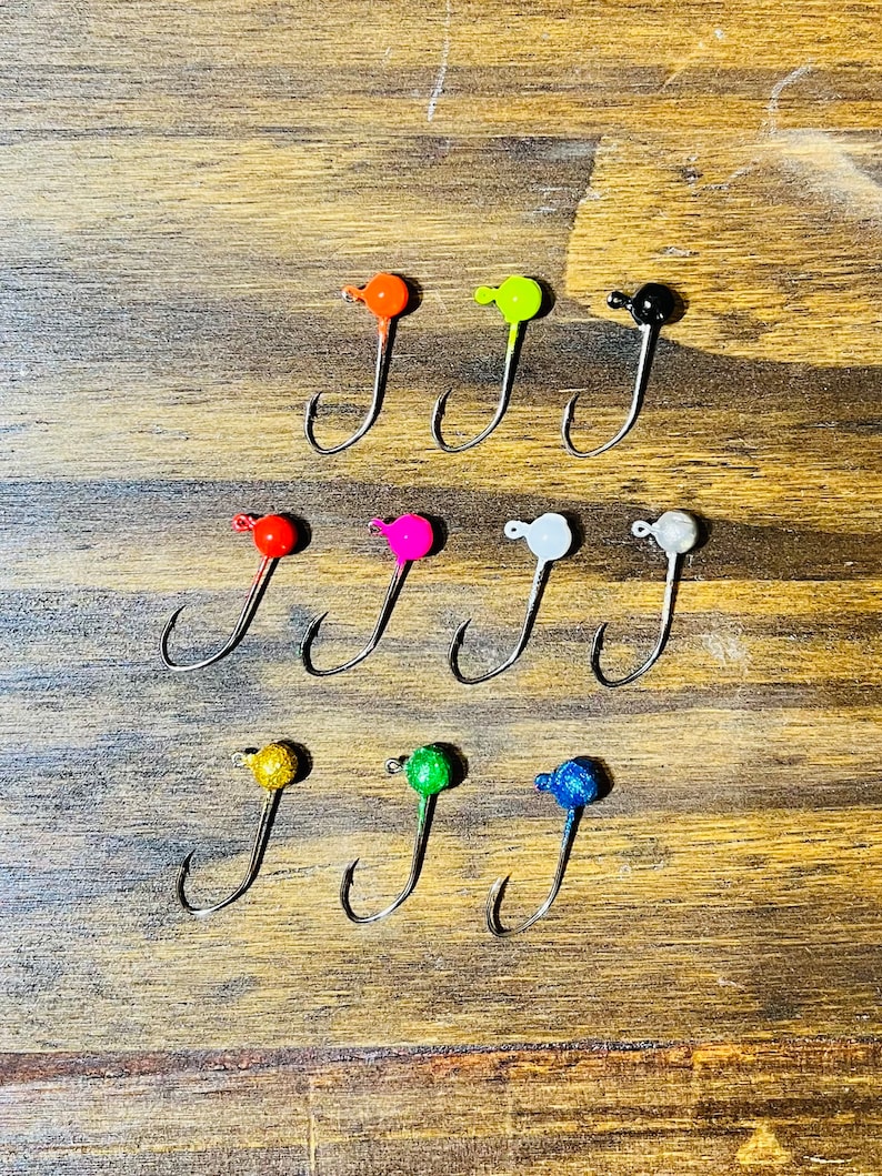 Painted Jig Heads no Collar Etsy