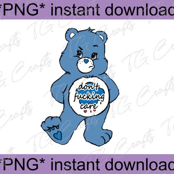 png digitale Datei Sofortdownload don't f*cking care