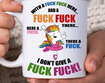 Unicorn I don’t give a F*ck mug