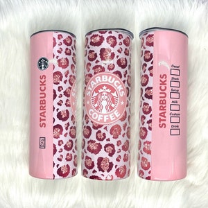 Pink leopard coffee sublimation tumbler