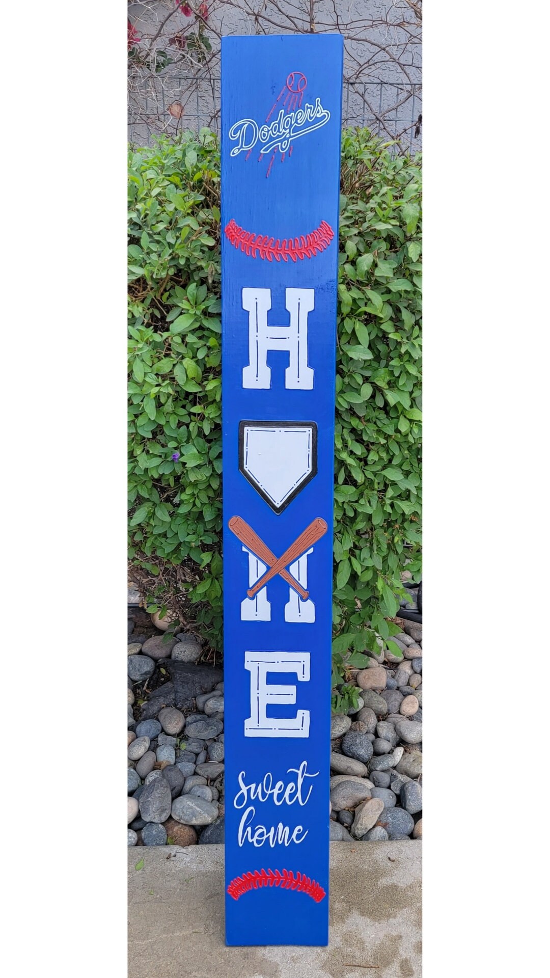 Los Angeles Dodgers Home Sweet Home Porch Sign - Etsy