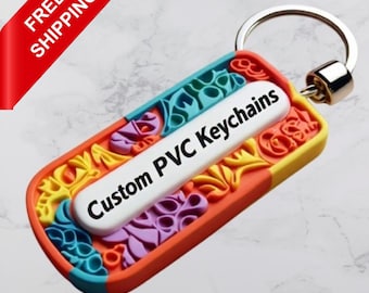 100 Pcs Hotel Motel Keychains, personalized PVC keychain, rubber keychain, Custom PVC Key Tags, Trade Shows, Events and Schools
