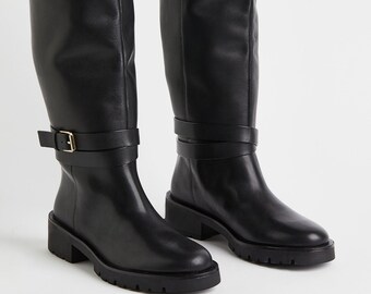 Knee High Custom Boots - Etsy