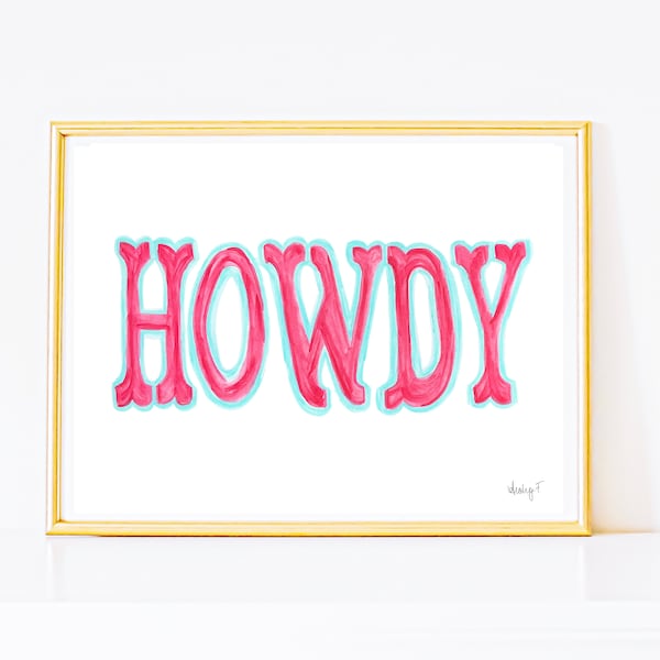 Howdy Sign - Etsy