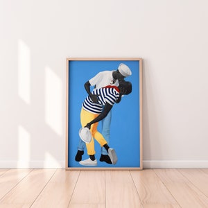 Amy Sherald-print, Michelle Obama, Barack Obama, portret van een stel