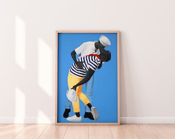 Impresión de Amy Sherald, Michelle Obama, Barack Obama, Retrato de pareja