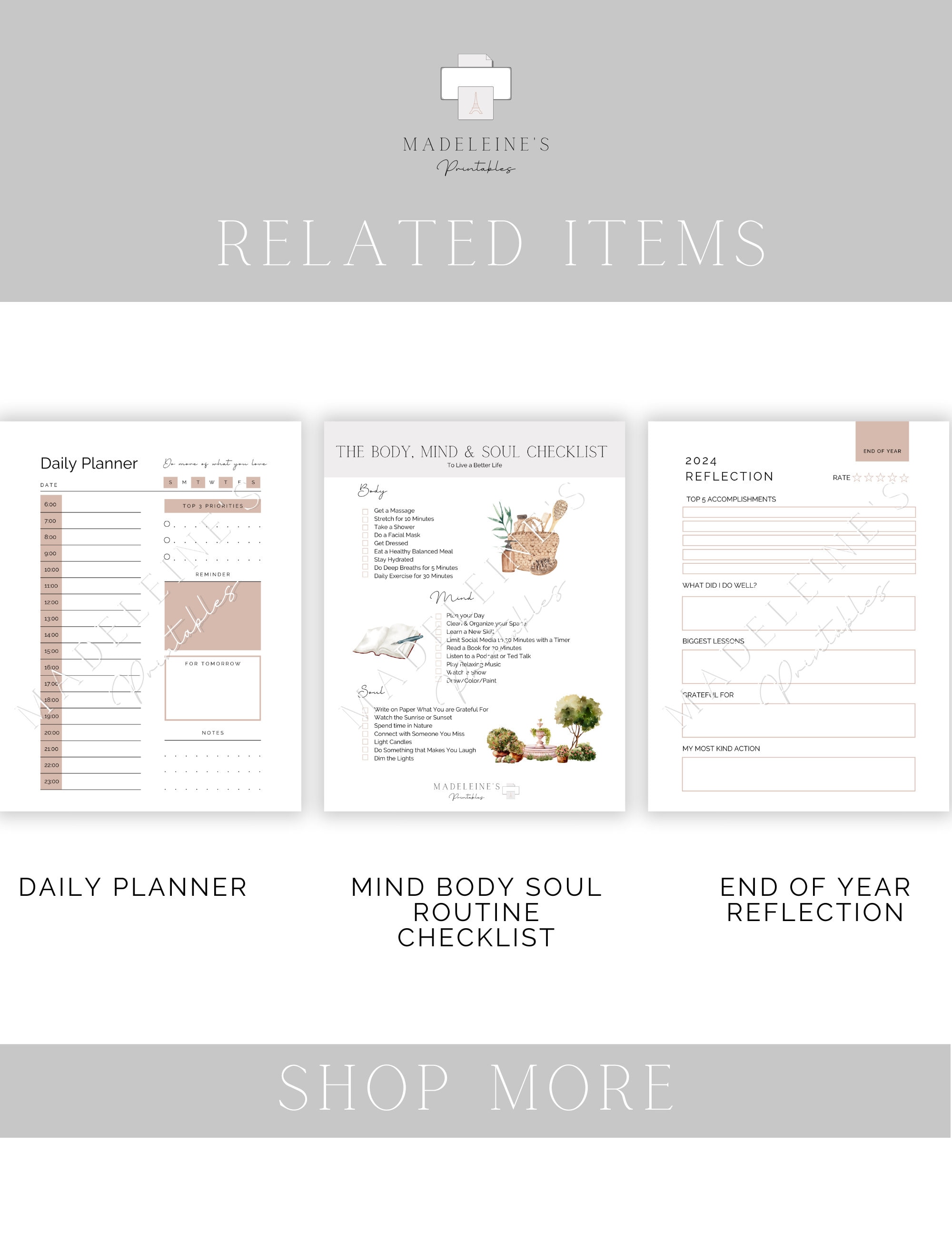 Daily Ritual Daily Routine Checklist Printable Ritual for Adult Self ...