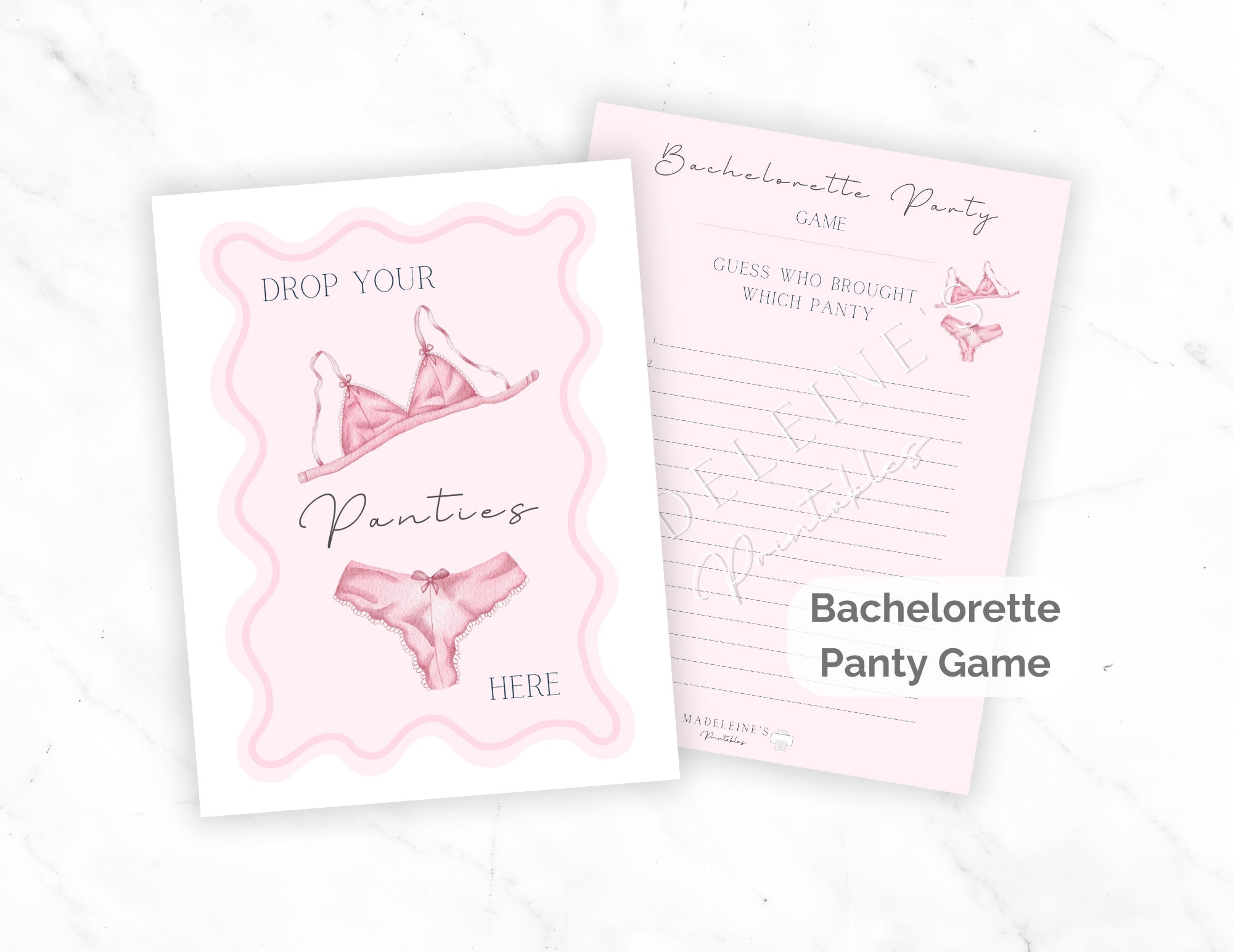 Panty Game For Bachelorette Party