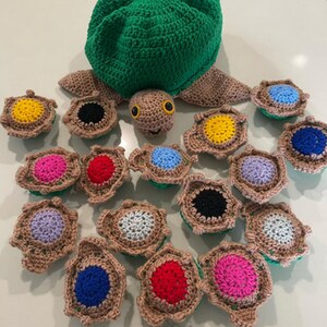 The ORIGINAL Turtle Memory Game PATTERN Crochet Patterns Amigurumi ...