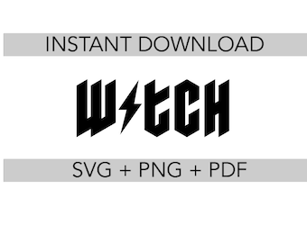 Witch svg, Witch font svg, digital download