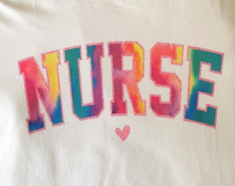 nurse white shirt, 100% POLYESTER, cotton feel, gift for nursing student, medical,comfortable nurse shirt,breathable shirt,rn shirt,lpn,cna