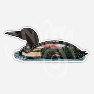 Loon Lake Vinyl Sticker