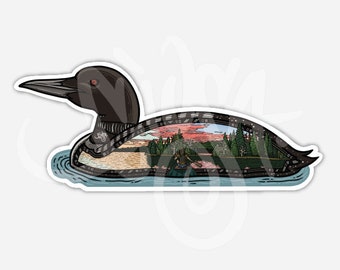 Loon Lake Vinyl Sticker