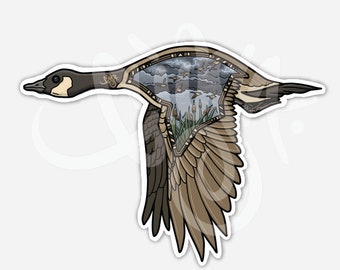 Goose Lightning Vinyl Sticker