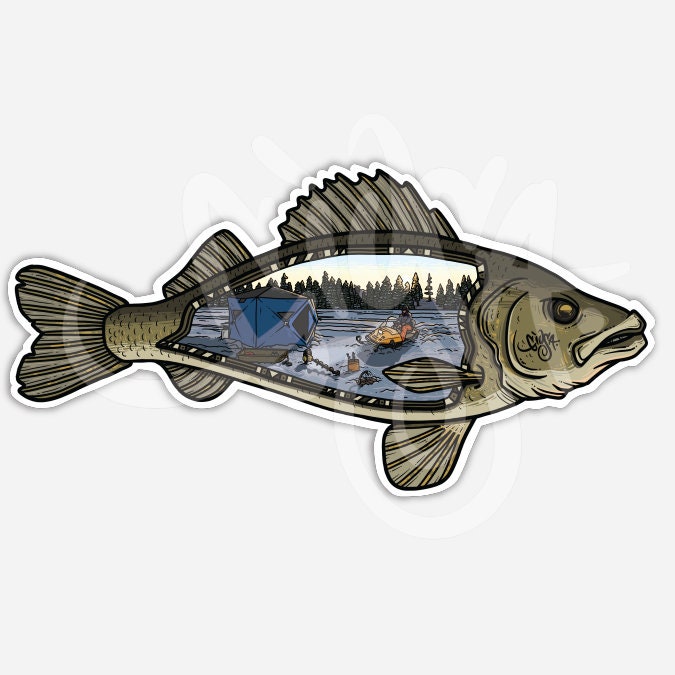 Ice Fishing Decals -  Canada