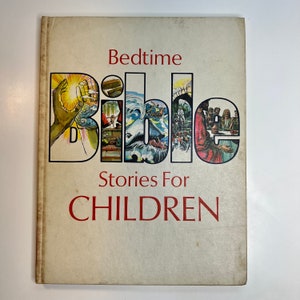 ヴィンテージ 就寝時の子供のための聖書物語 1969 ハードカバー ピーター フェルナンデス著