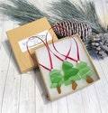 Sea Glass Christmas Tree Ornaments, set of 3
