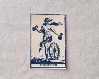 Cyanotype Fortune Tarot Card