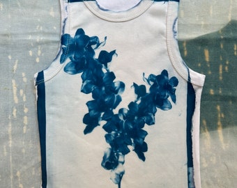 Beetlebloom Cyanotype Crop Top