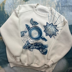 Arithmologia Cyanotype Unisex Sweatshirt