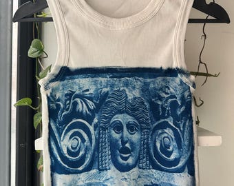 Myra Cyanotype Crop Top