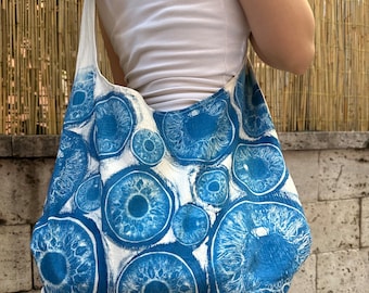 Iris Tsuno Bag Cyanotype