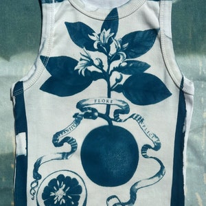 Flore Cyanotype Crop Top