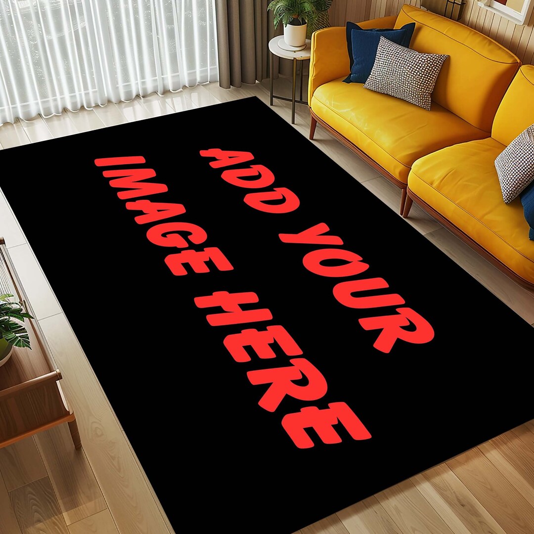 Custom Printed Rug, Personalized Photo, Logo, Full Color, Any Size - Etsy