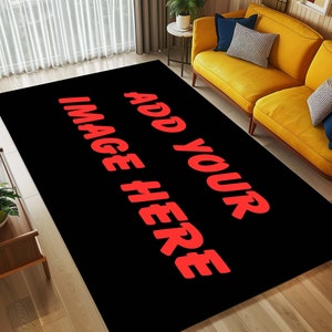 Custom Your Image Rug, Custom Rug with Your Logo, Custom Photo Carpet, Your Text Rug, Custom Kids Rug, Custom Gift Rug, Custom Design Rugs