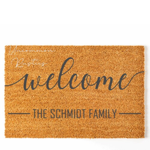 Family Doormat Personalized Doormat Custom Doormat Etsy