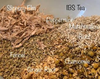Organic GI Tea Blends: Colitis, IBS, Leaky Gut Support - 1 oz