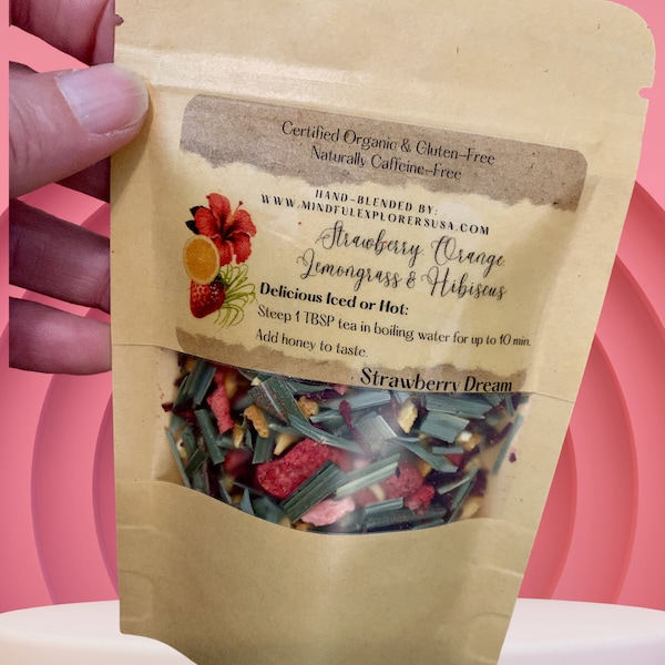 Certified Organic Hibiscus Loose Tea - Delicious Iced Tea - Sun Tea - Multiple Blends